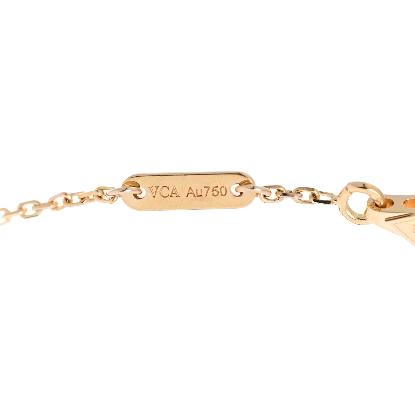 18K Yellow Gold Mother of Pearl Sweet Alhambra Butterfly Bracelet