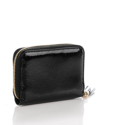 Gucci Patent Soho Compact Disco Zip Around Wallet Black 3 of 7