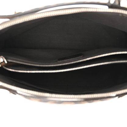 Fendi Vitello Dolce Bi-Color FF 1974 Embossed Medium By The Way Boston Bag Maya Black 5 of 11