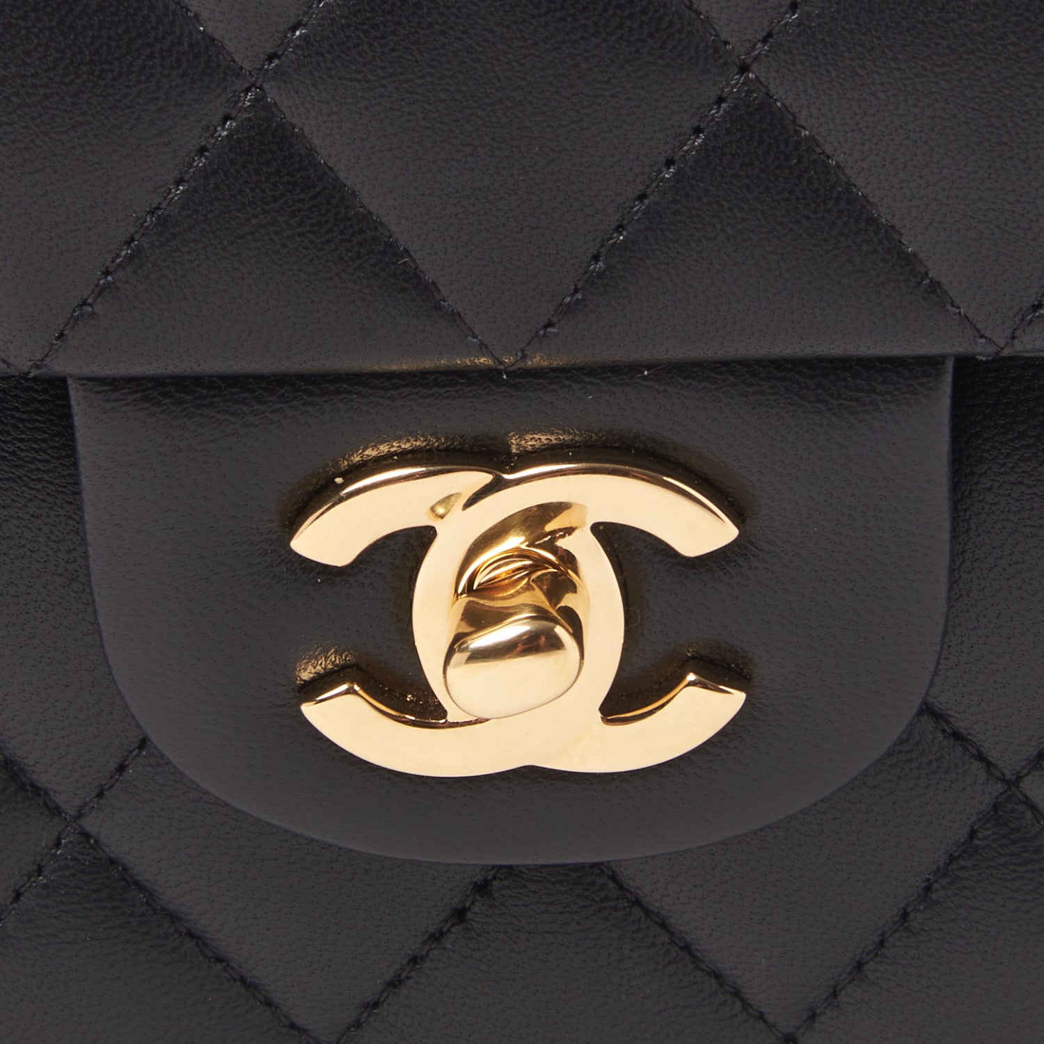 Chanel Lambskin Quilted Small Double Flap Black 8 of 11