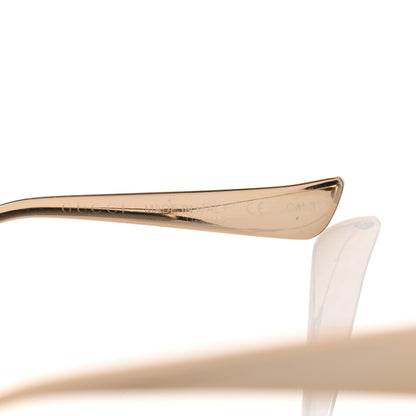 Gucci Metal Oversized Round Frame GG0225S Sunglasses Gold 6 of 8
