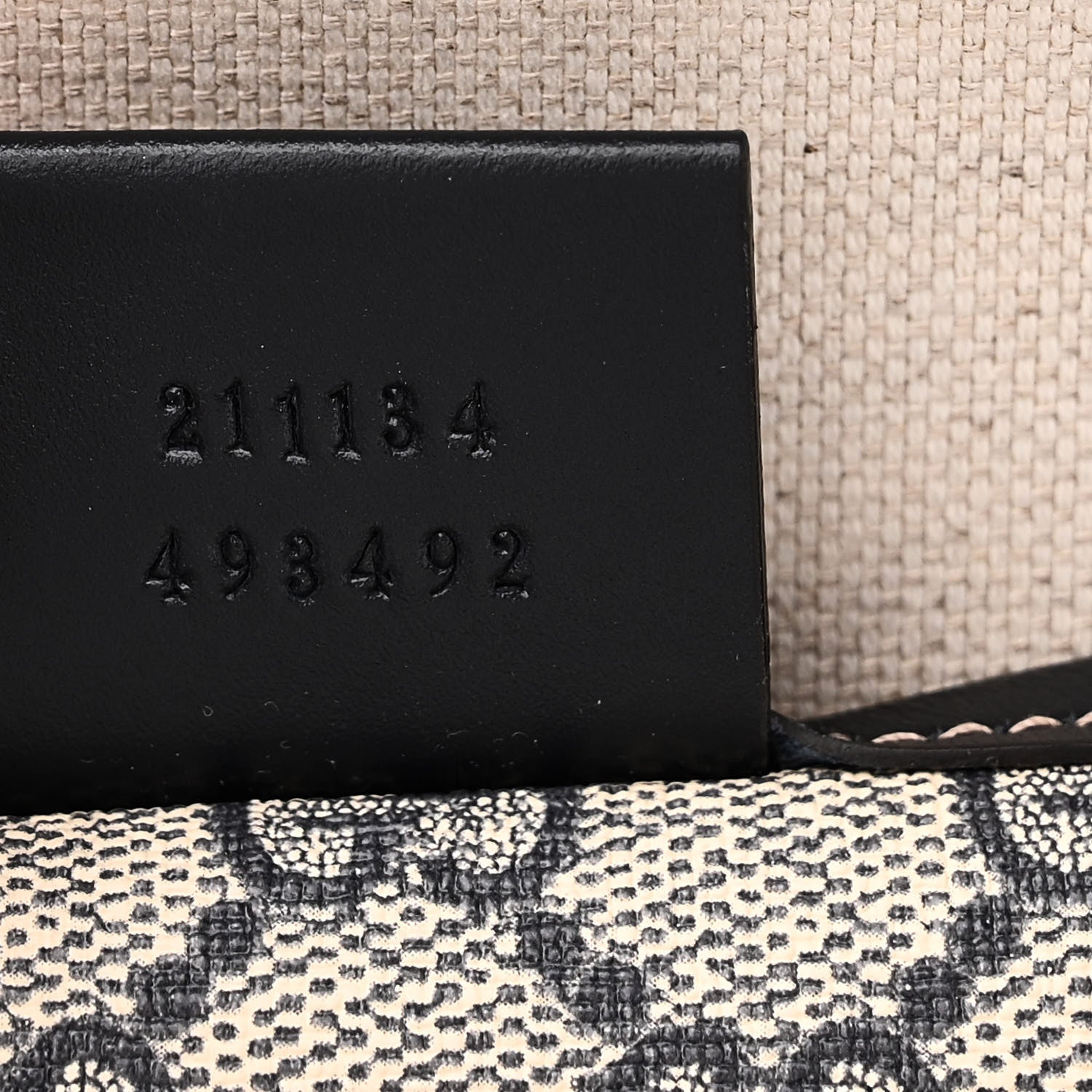 Gucci GG Plus Monogram Medium Signature Web Loop Tote Navy 7 of 10