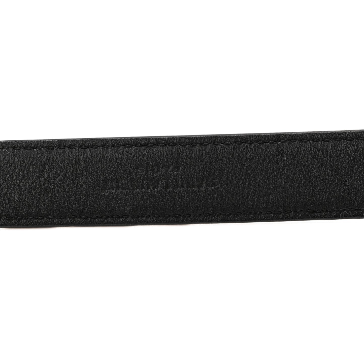 Grained Calfskin Monogram Cassandre Extra Thin Square Buckle Belt 80 32 Black