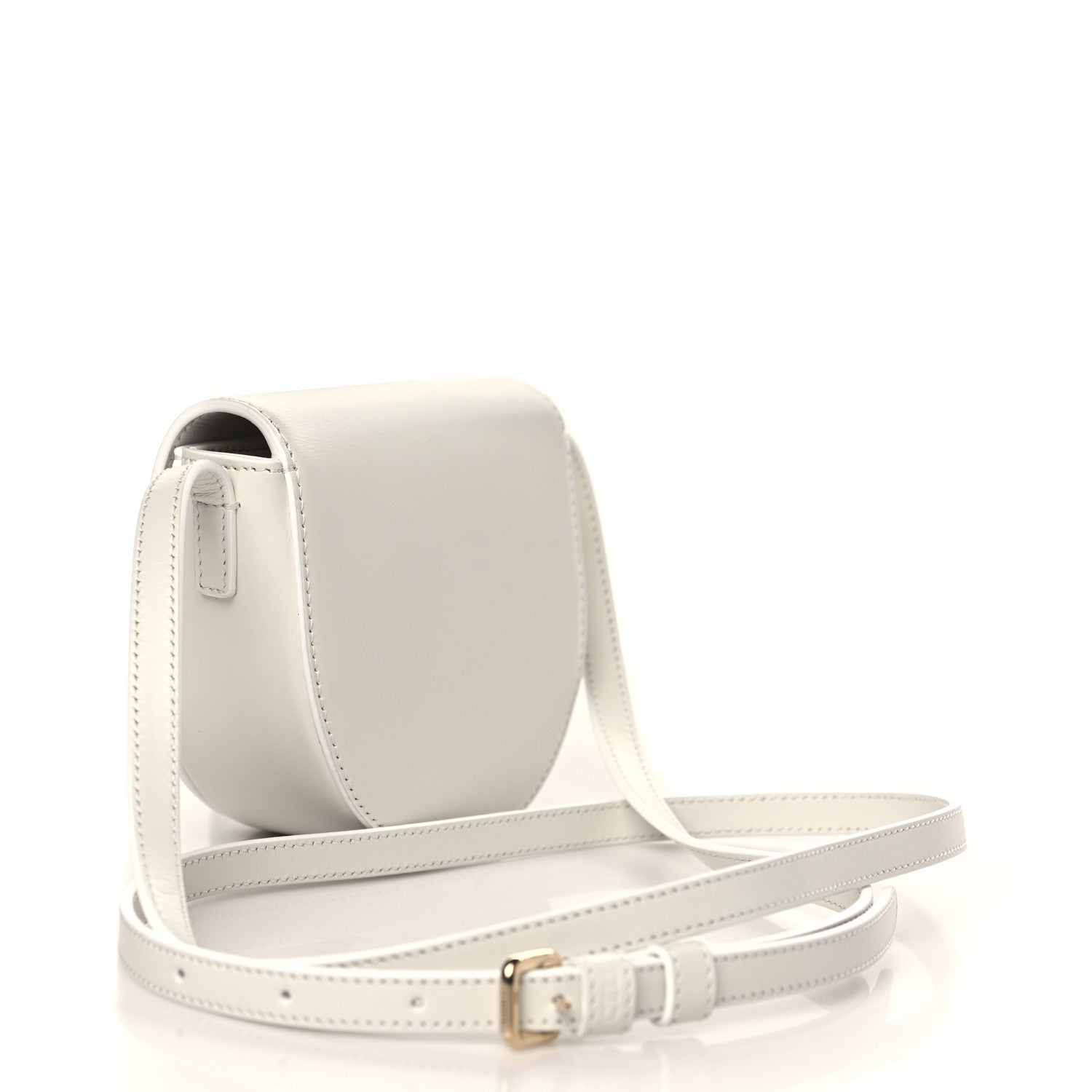 Celine Smooth Calfskin Triomphe Mini Besace Crossbody White 2 of 7