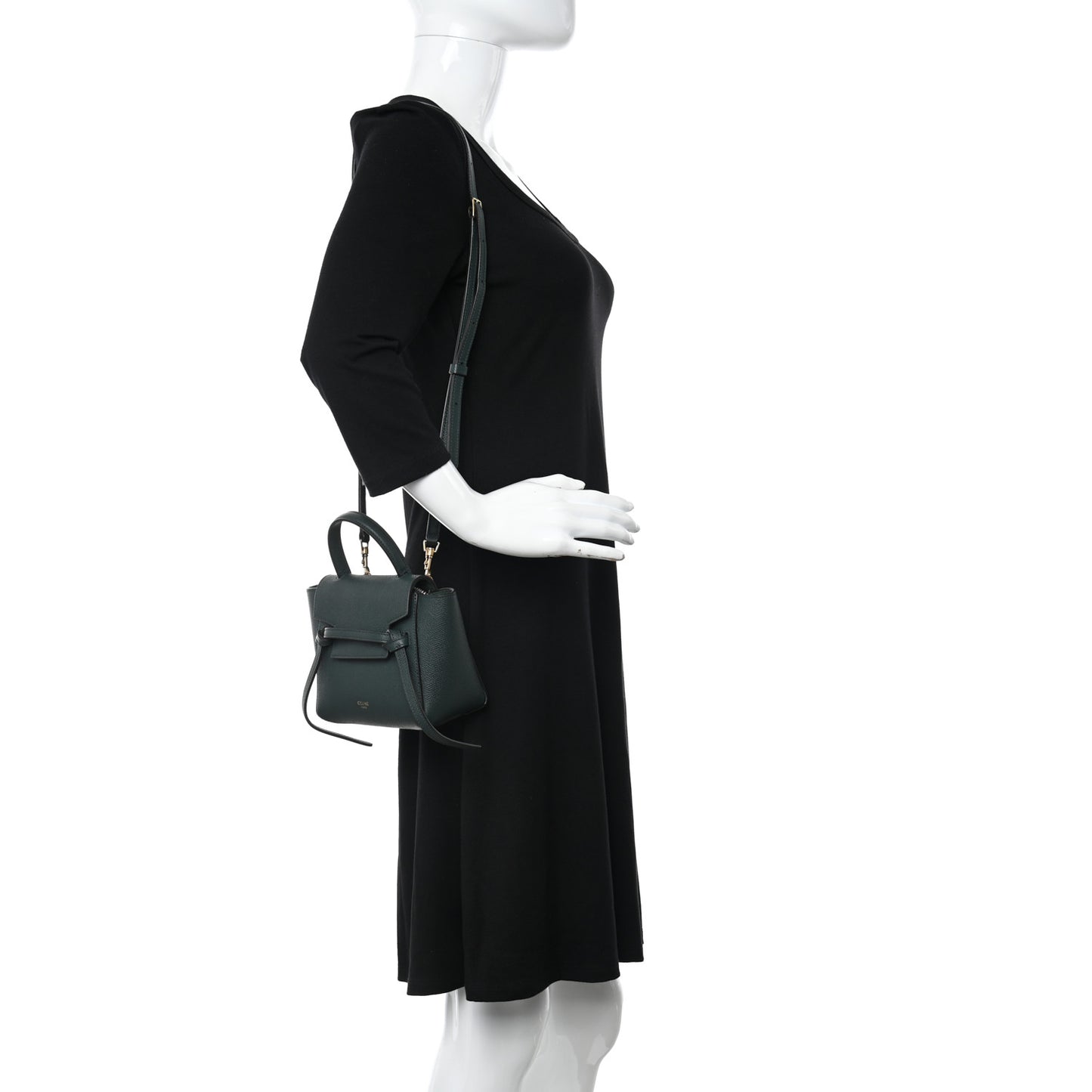 Grained Calfskin Pico Belt Bag Amazone