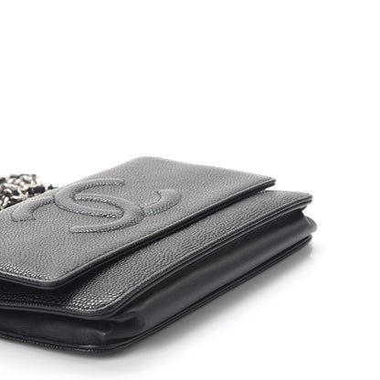 Chanel Caviar Timeless CC Wallet On Chain WOC Black 9 of 10