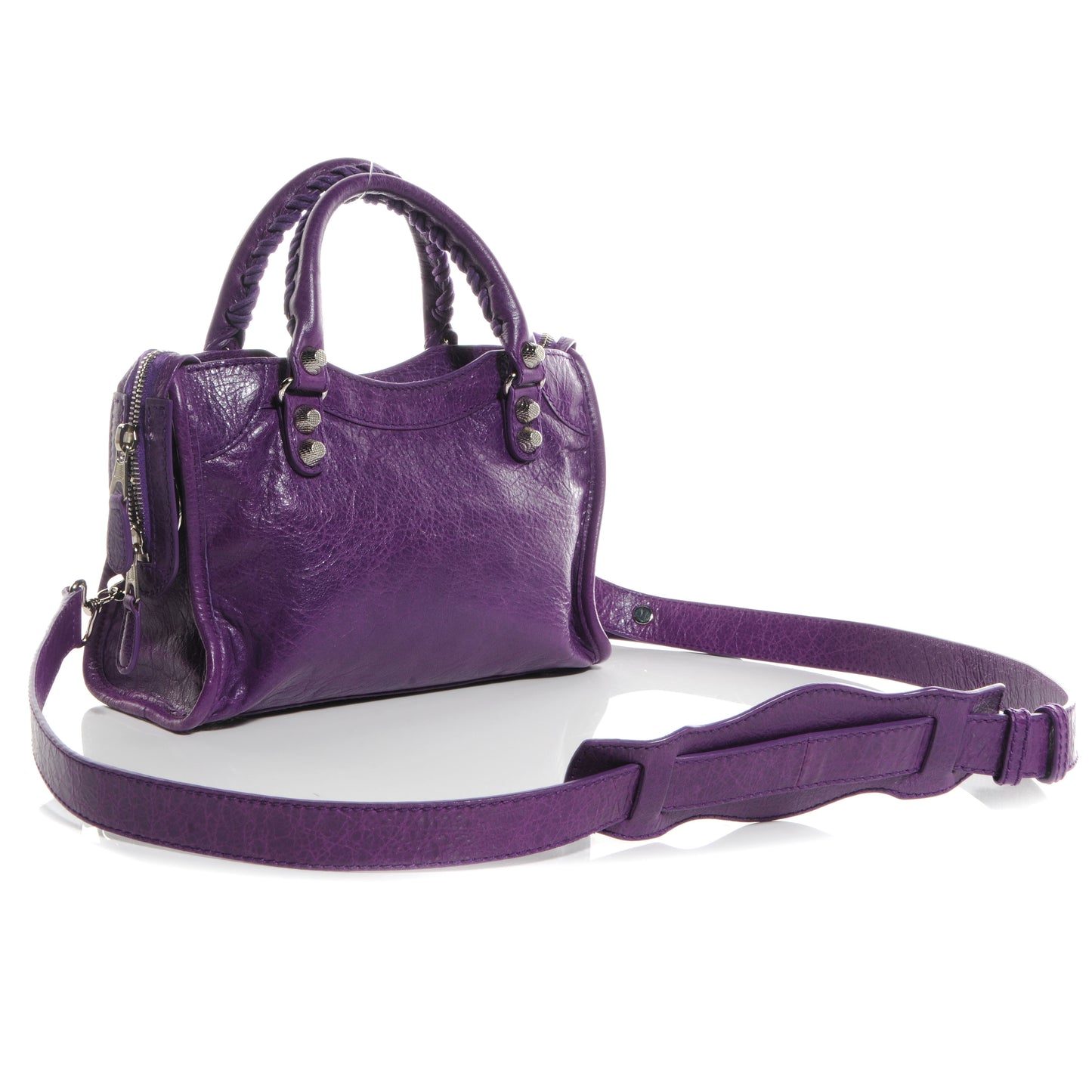 Agneau Giant 12 Silver Hardware Mini City Ultraviolet