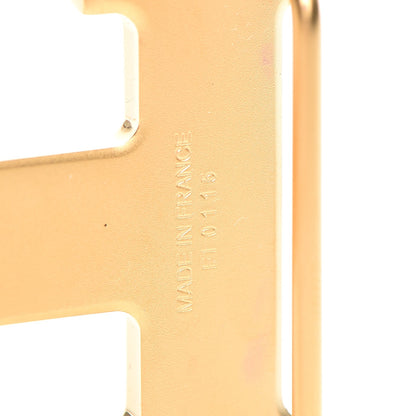 Hermes Brushed 32mm H Belt Buckle Gold 3 of 5