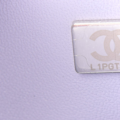 Chanel Caviar Quilted Medium Double Flap Light Purple 6 of 8