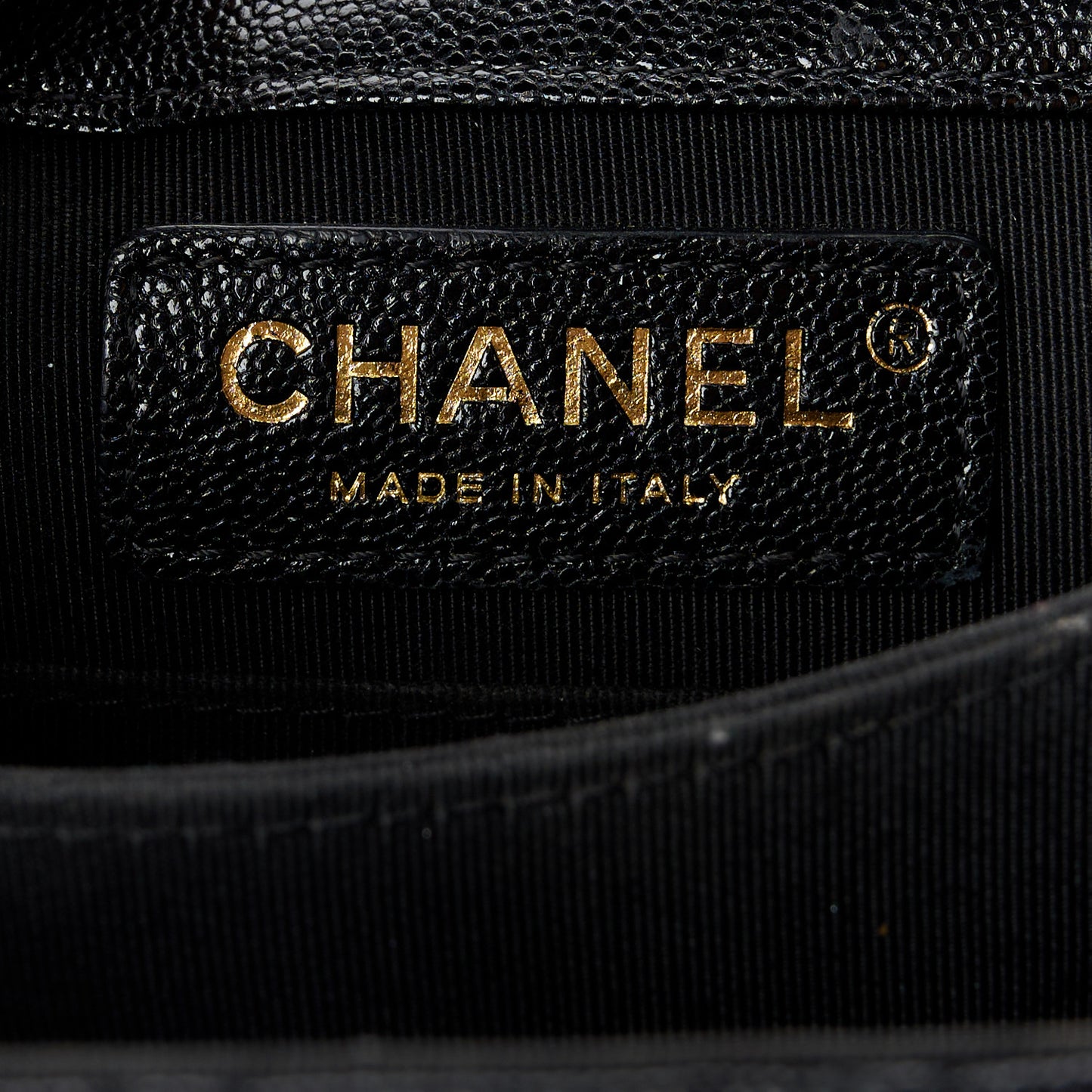 Caviar Quilted North South Boy Flap Black