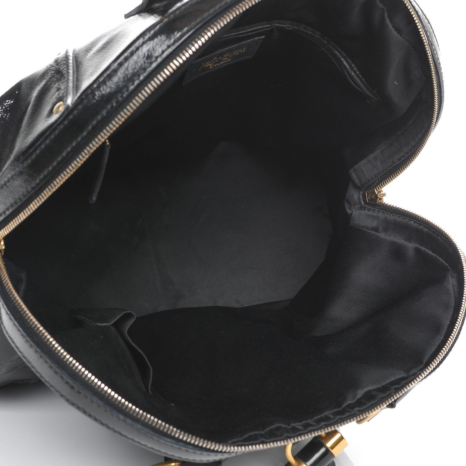 Saint Laurent Patent Calfskin Oversized Muse Black 5 of 12