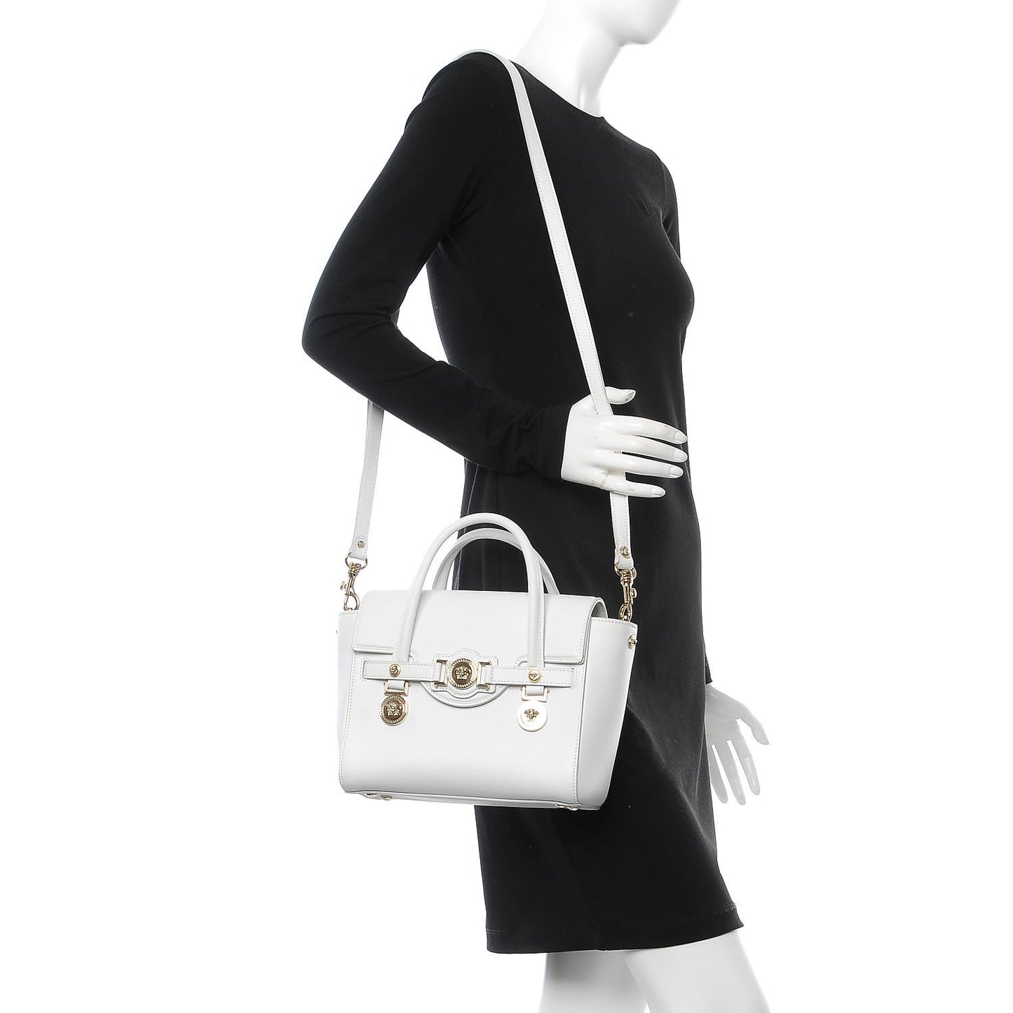 Calfskin Small Signature Bag White