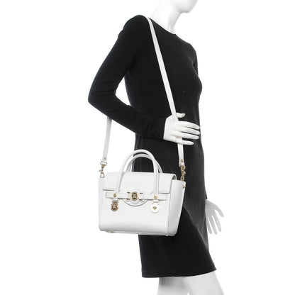 Versace Calfskin Small Signature Bag White 2 of 9