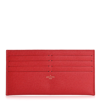 Louis Vuitton Calfskin Felicie Card Holder Insert Cherry 1 of 12