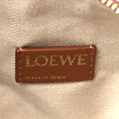 Loewe Jacquard Anagram Calfskin Small Cubi Bag Tan Pecan 6 of 8