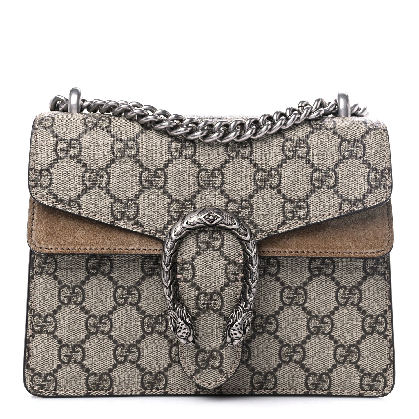 GG Supreme Monogram Mini Dionysus Shoulder Bag Taupe