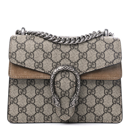 Gucci GG Supreme Monogram Mini Dionysus Shoulder Bag Taupe 1 of 9