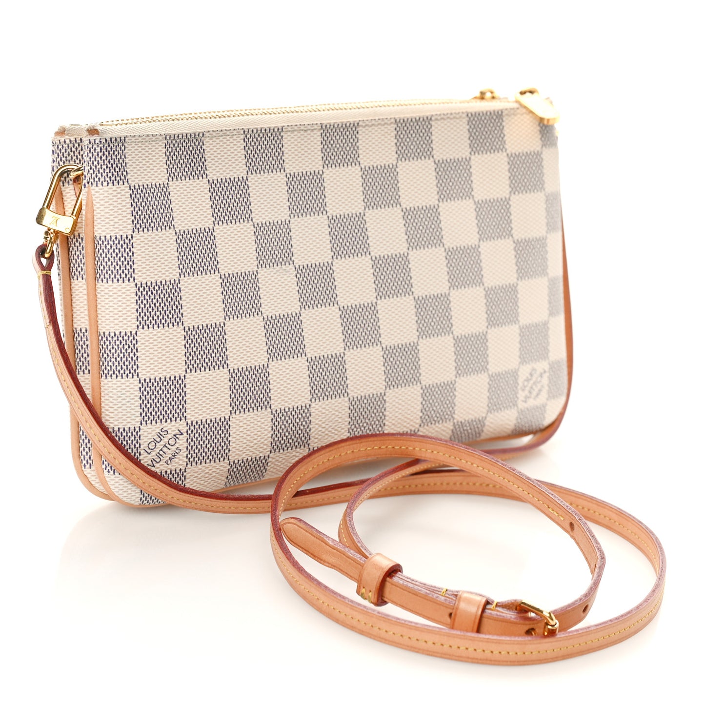 Damier Azur Double Zip Pochette