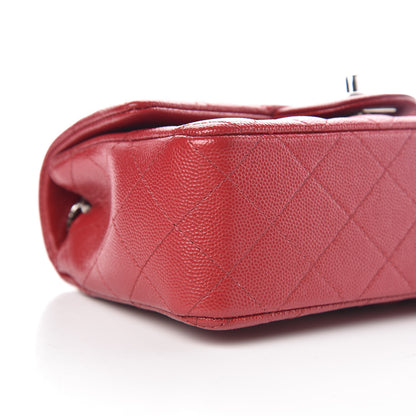 Chanel Caviar Quilted Mini Rectangular Flap Red 8 of 10