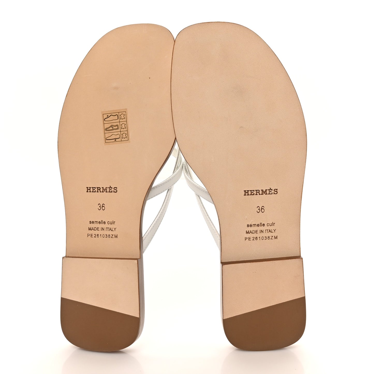 Calfskin Miss Sandals 36 White