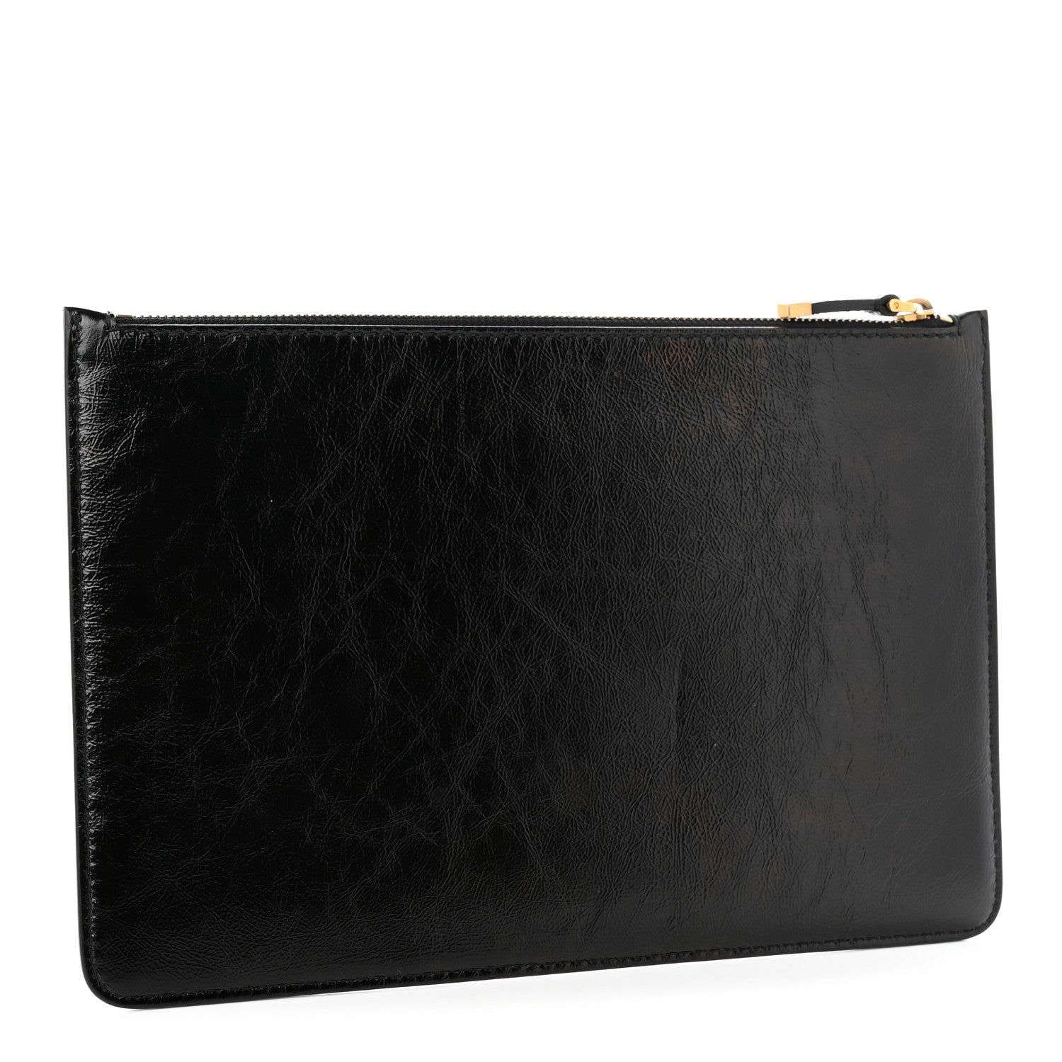 Christian Dior Crinkled Calfskin J'Adior Flat Clutch Black 3 of 9