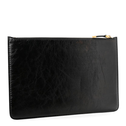 Christian Dior Crinkled Calfskin J'Adior Flat Clutch Black 3 of 9