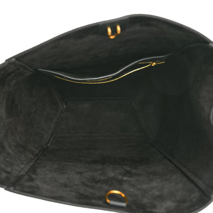 Celine Soft Grained Calfskin Sangle Bucket Bag Black 5 of 9