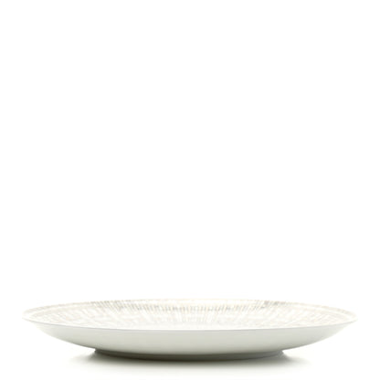 Hermes Porcelain Mosaique au 24 Platine Dessert Plate 8.3 8 of 9