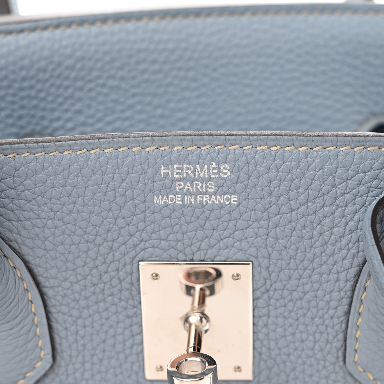Hermes Togo Birkin 35 Bleu Lin 6 of 11