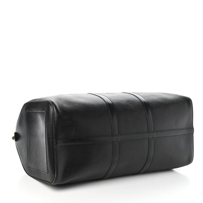 Louis Vuitton Epi Keepall 50 Black 4 of 9