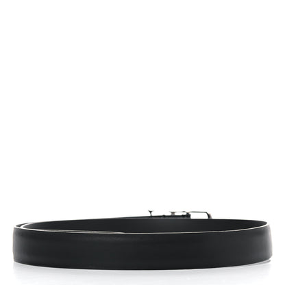 Louis Vuitton Calfskin 30mm Neogram LV Belt 95 38 Black 2 of 8