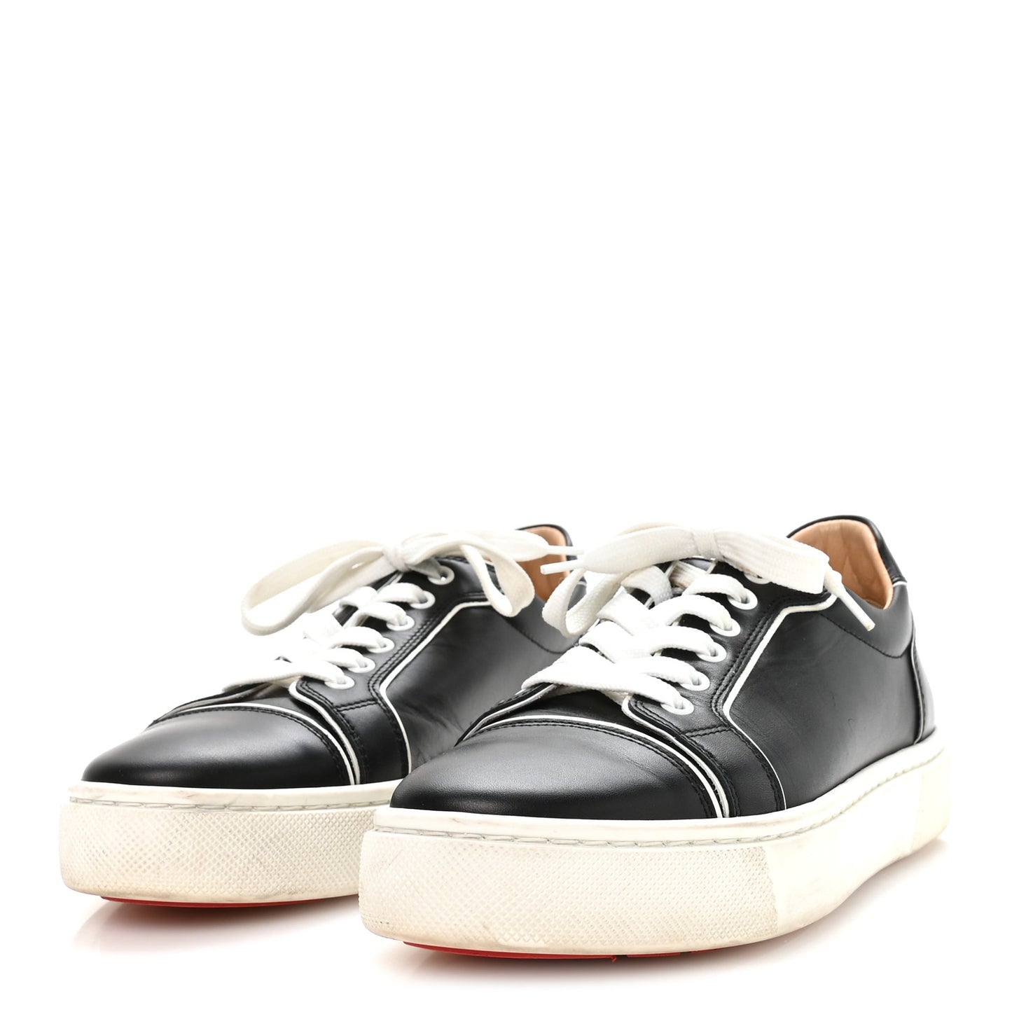 Calfskin Vierissima Flat Sneakers 39.5 Black