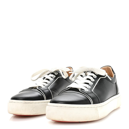Christian Louboutin Calfskin Vierissima Flat Sneakers 39.5 Black 4 of 8