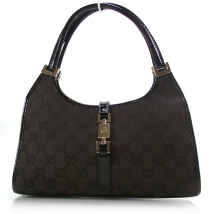 Gucci Monogram Patent Small Bardot Bag Brown 1 of 10