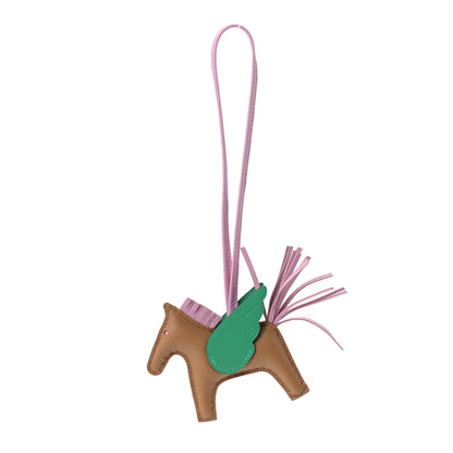 Hermes Milo Lambskin Grigri Rodeo Pegase Horse Bag Charm PM Chai Mauve Sylvestre Menthe 1 of 4