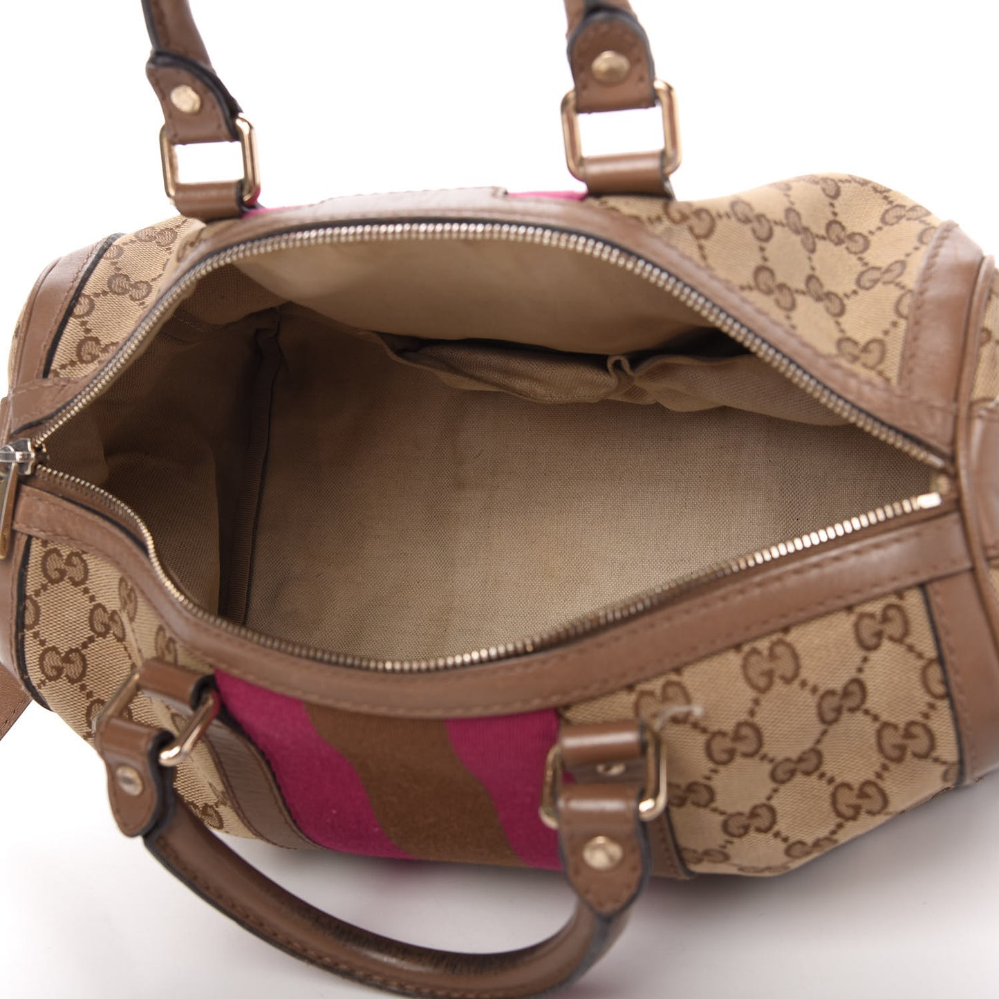 Monogram Vintage Web Medium Boston Maple Brown