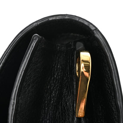 Prada Vitello Daino Double Strap Flap Crossbody Black 13 of 14