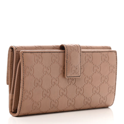 Gucci Guccissima Emily Continental Wallet Camelia 3 of 9