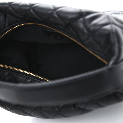 Chanel Lambskin Quilted Large Perfect Meeting Hobo Black 4 of 4