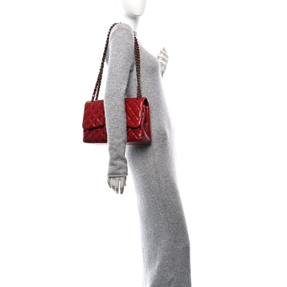Chanel Lambskin Quilted Jumbo Double Flap Red 3 of 9