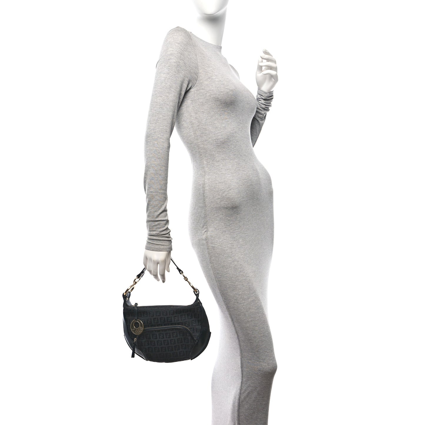 Zucchino Cuoio Chef Pocket Shoulder Bag Black