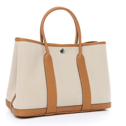 Hermes Toile Negonda Garden Party 30 TPM Tote Sesame 2 of 8