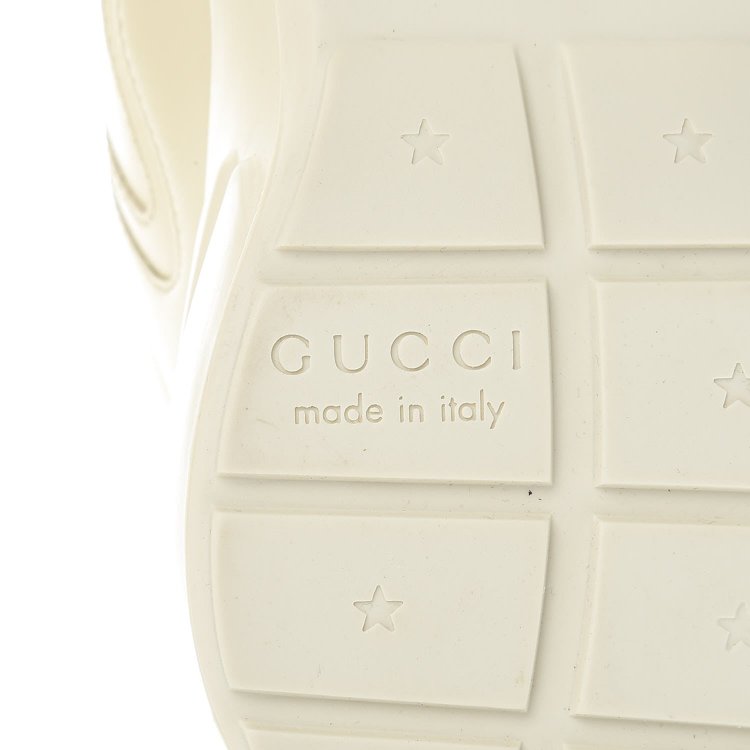 Gucci Calfskin Logo Womens Rhyton Sneakers 36 Ivory 6 of 9
