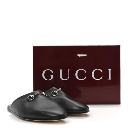Gucci Calfskin Mens Horsebit Slippers 9 Black 9 of 9