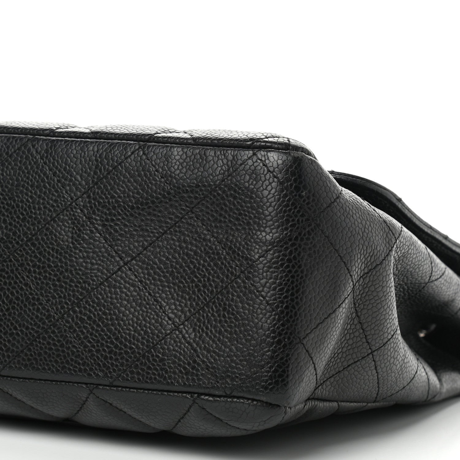Chanel Caviar Quilted Jumbo Single Flap Black 8 of 10