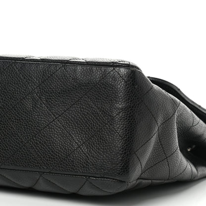 Chanel Caviar Quilted Jumbo Single Flap Black 8 of 10