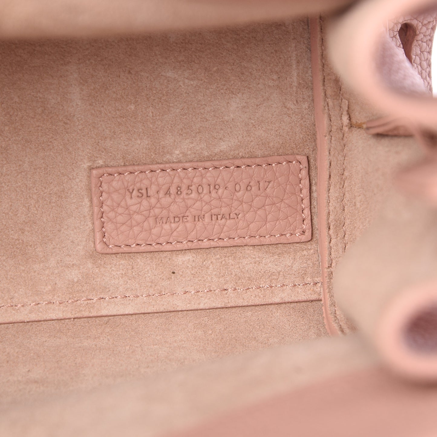 Grained Calfskin Nano Sac De Jour Souple Nude