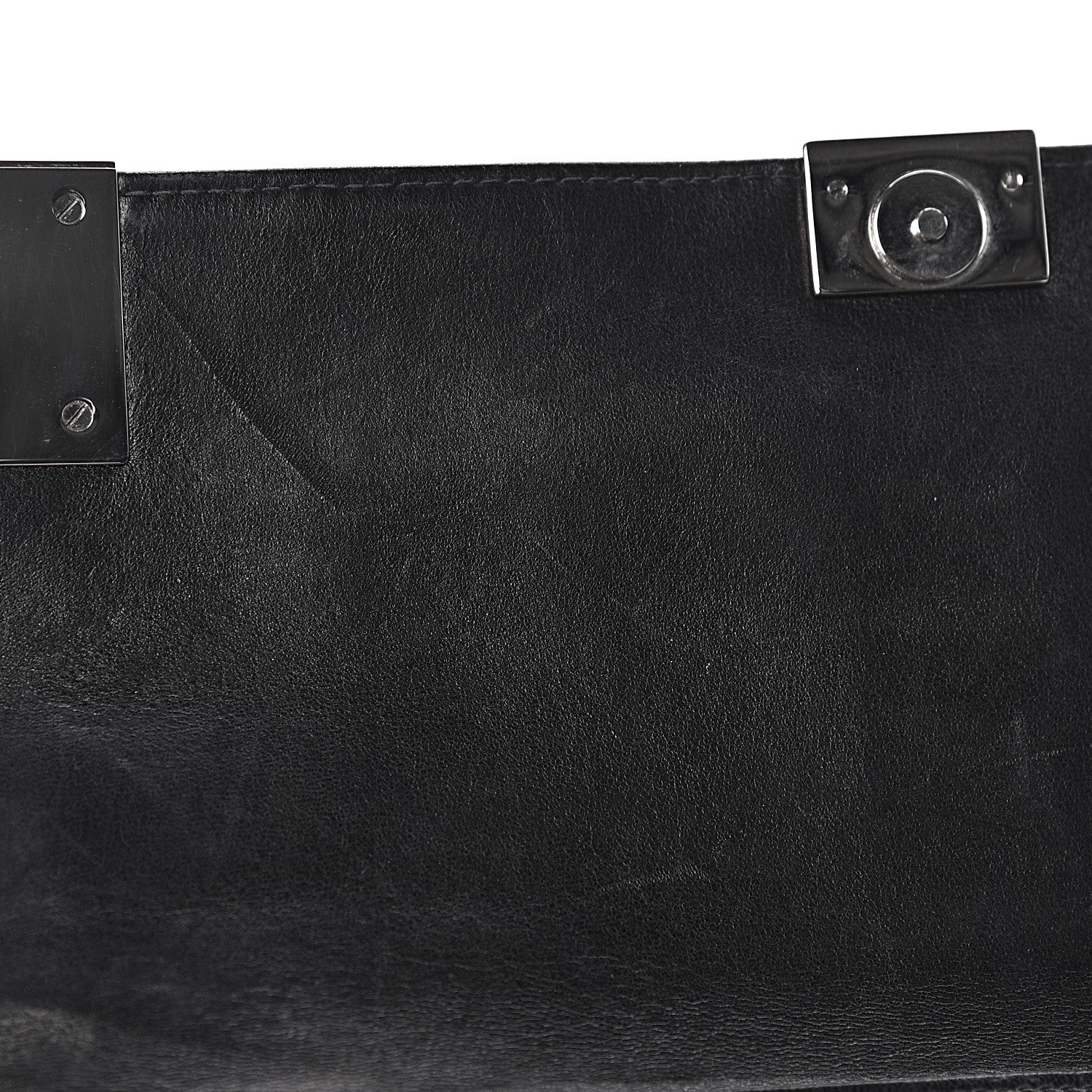 Chanel Patent Chocolate Bar Clutch Black 11 of 13