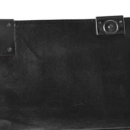 Chanel Patent Chocolate Bar Clutch Black 11 of 13