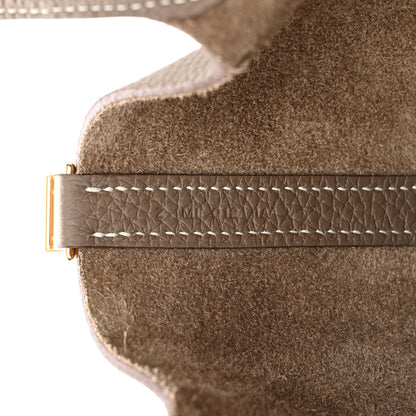 Hermes Taurillon Clemence Picotin Lock 22 MM Etoupe 7 of 10